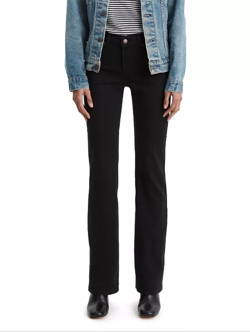 New Levis Clasic Bootcut Black Jeans, Size 10 Short, 30 X 30